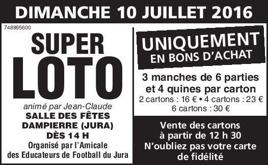 Super Loto de l’AEF du Jura