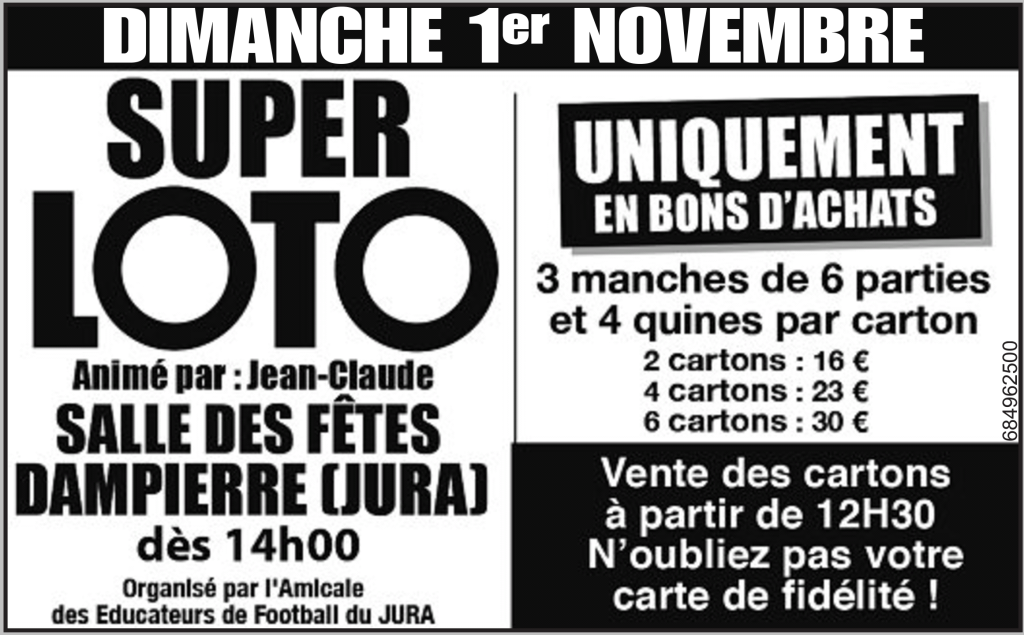 Super Loto du 1er novembre